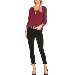 Agolde Sophie high rise skinny crop